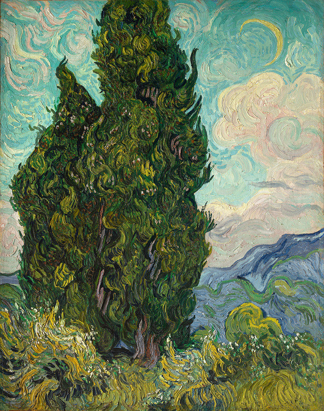 Two Cypresses ~ Vincent van Gogh