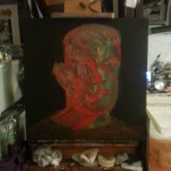 Starting A New Painting.  Haha, Maybe I Should&Amp;Rsquo;Ve Started Another Skull