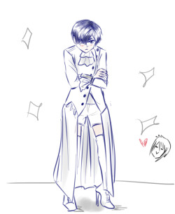 erengelion:  Smol angry Ciel in one of Taylor Swift’s outfits for my precious Anpan  @kouhaisquad 