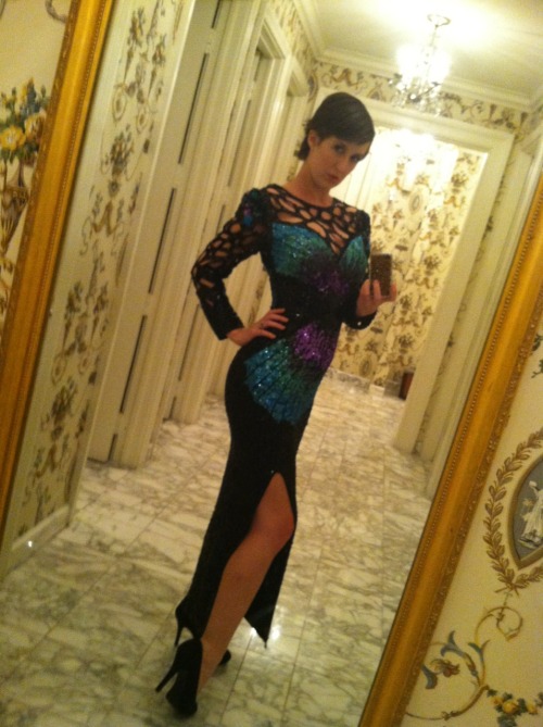 And sometimes I wear a dress covered in sequins and make silly faces in the mirrors at the ritz.