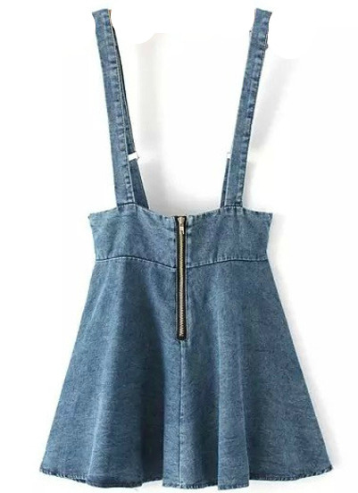 nymphetfashion:  Zipper Denim Skirtall / Ripped Denim JumpsuitFlare Denim Skirtall / Pleated