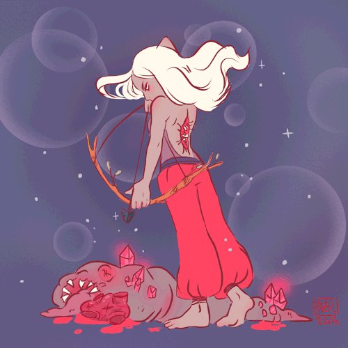 Thinking about monsters and watch a lot of Steven Universe lately.