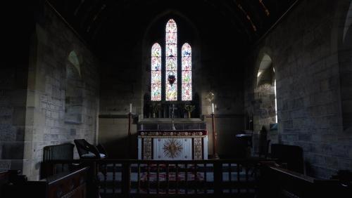 Inside Kirby Underdale Village Church, East Riding of Yorkshire, England.