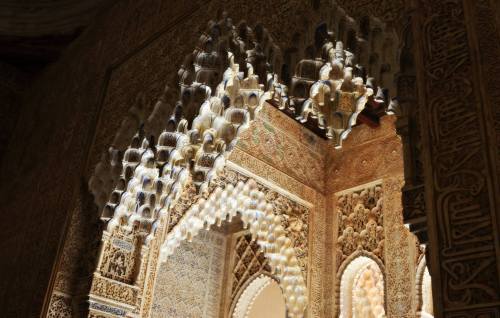 leonorplantagenet:If you want to dream, just look up.Alhambra, Granada, SpainAlcázar of Seville, Sev