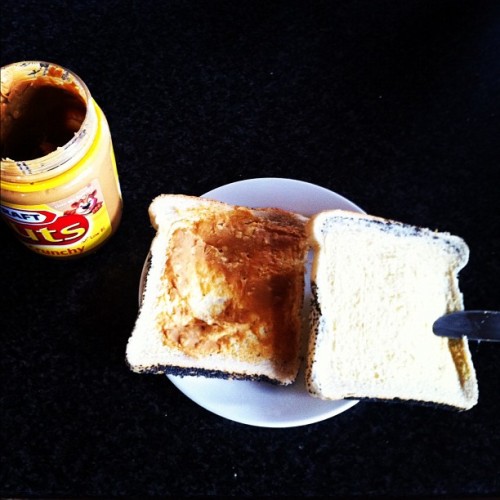 What do you do when you run out of vegemite? Break out the peanut butter of course :P