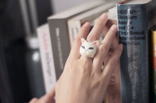 lesstalkmoreillustration: Handmade Enamel Animal Rings by Goodafternine On Etsy   *More Things & Stuff    