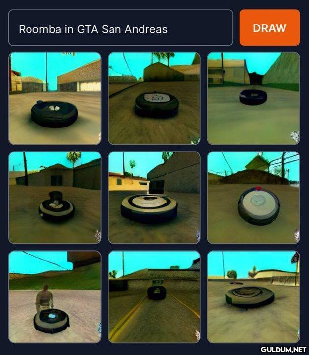 Roomba in GTA San Andreas...