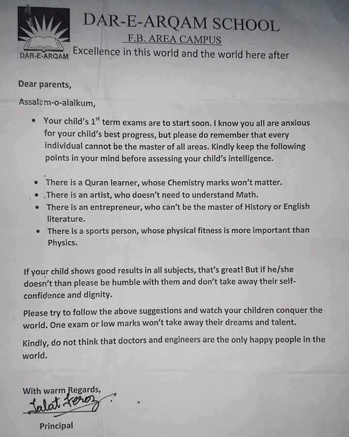 theabyssiswatching:  awkwardmuslim:  This is awesome. An Islamic school’s letter