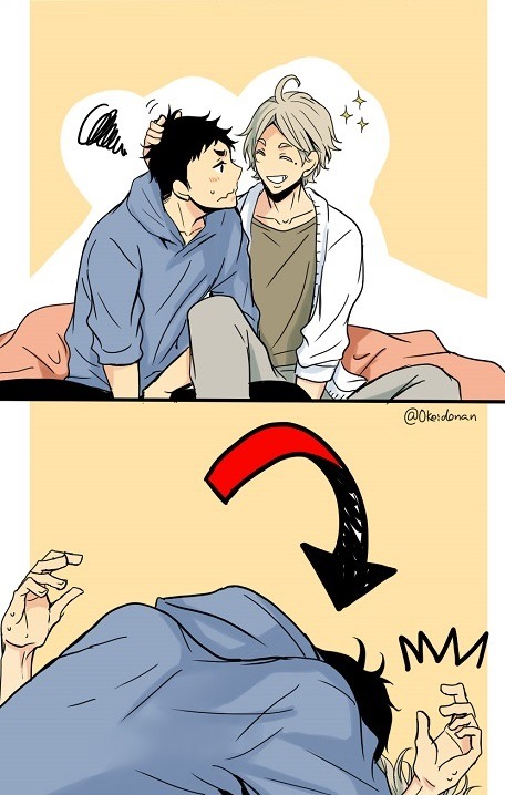miss-cigarettes:  「腐向け」HQ！！ツイログまとめ || オケイド [pixiv]※Permission to upload this was given by the artist (©).**Please, rate and/or bookmark her works on Pixiv too** [Please do not repost, edit or remove credits]