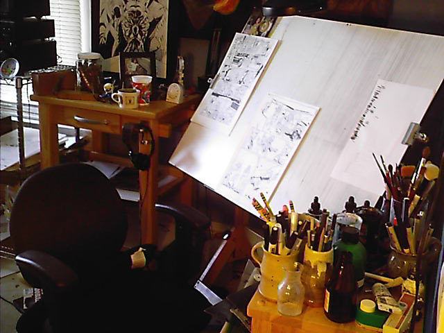 This is where art is made: Part V Kelly Sue DeConnickFrank FrazettaRyan StegmanFrank
