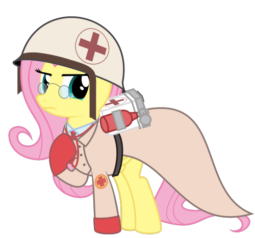 avastindy:  Fluttershy as Medic from Team adult photos
