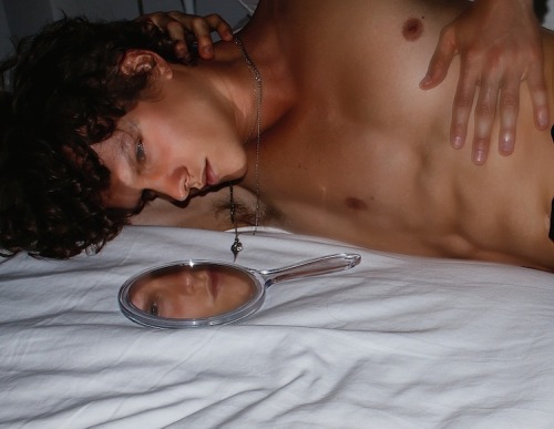 revorish:   Narcissus Musing  Leo Bruno by Joseph Lally and styled by  Matthew Ellenberger x Out Magazine 6/2015 