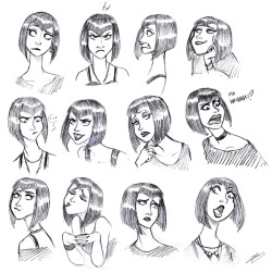 oliviersilven:  GOTH GIRL SKETCHES   Old