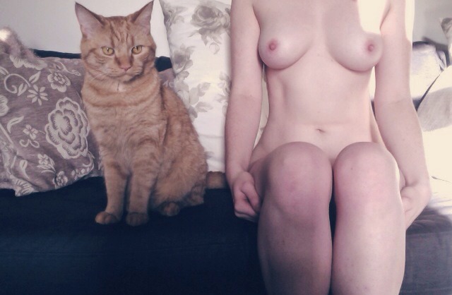 onenakedsunday:  mummy why are you naked and not in your onesie cuddling me? =^.^=