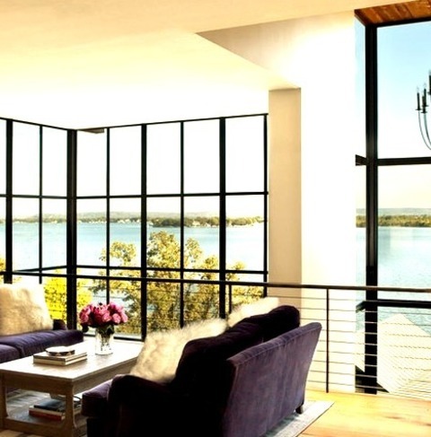Living Room Loft-Style AustinImage Of A Living Room With A Medium-sized Formal Loft-style Floor And White