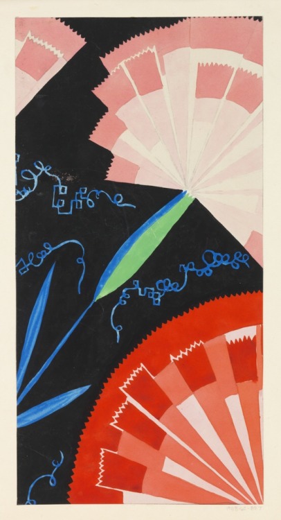 Felice Rix-Ueno, design Purpurnelke, 1924. For Wiener Werkstätte, Vienna. Via Cooper Hewitt