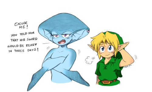 superiordutchsauce: Yes, this is what I think:Of Link’s two friends, Zelda is probably the toughest.