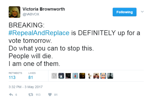 profeminist:#BREAKING: House will vote on #Trumpcare in AM. @GOPLeader thinks they have the votes to