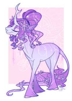 heilos: probablyfakeblonde:  Got back from the doctor and doodled @heilos‘s tree horse because she’s so pretty ;~;  I think I just screamed silently when I saw this omfg. I just, oh god you did not just make me another gift holy shit! Harmony just