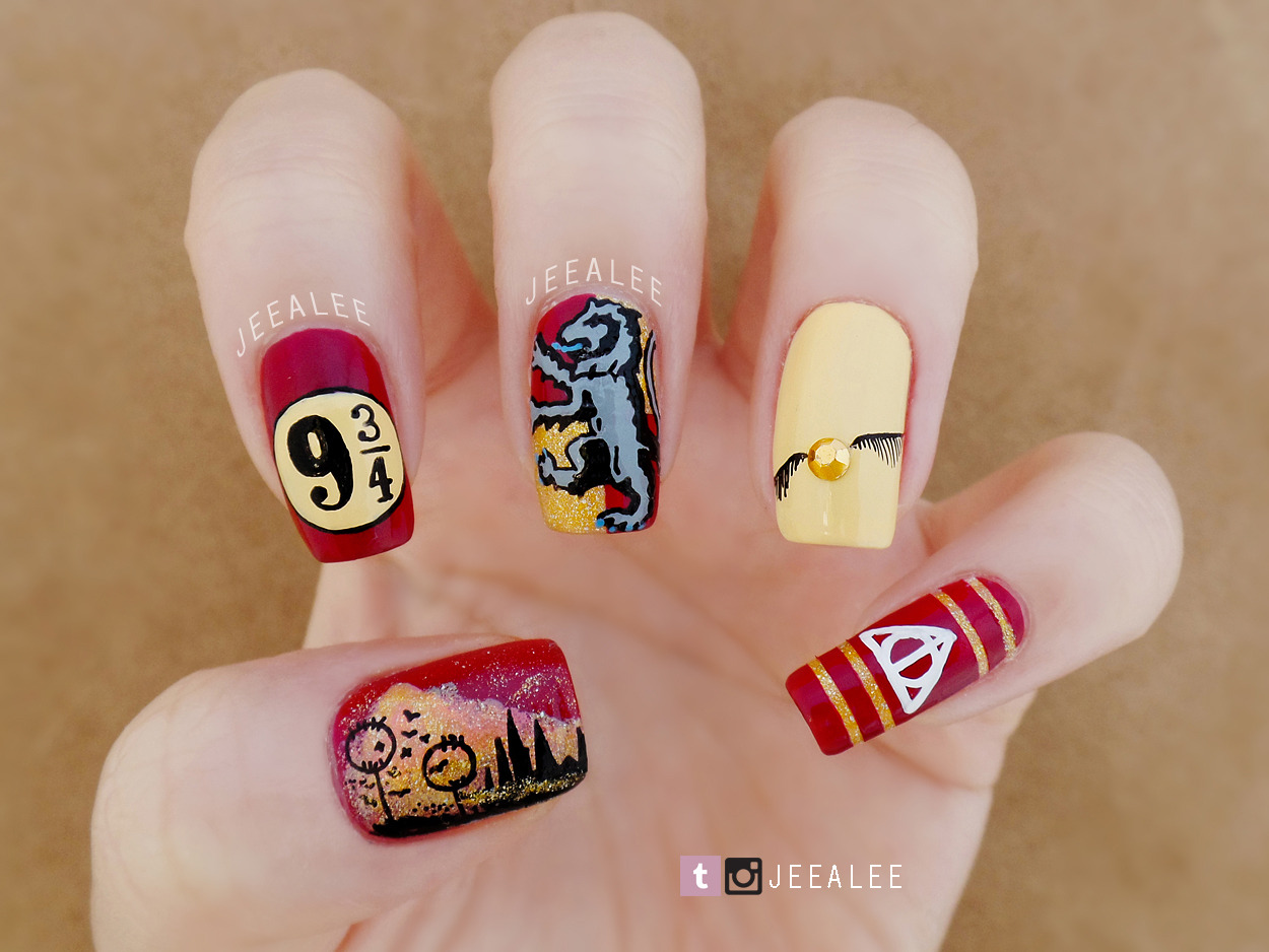 JeeA Lee's Nail Art — Harry Potter Nails