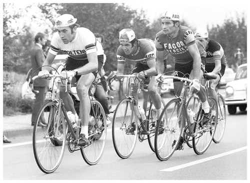 gibier3000:  1971 GP Union-Brauerei (Dortmund - Germany) : Eddy Merckx, Roger De Vlaeminck, Raymond 