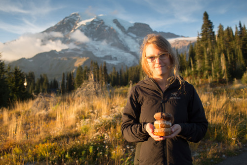 NORTHWEST ADVENTURE: Mount Rainier Mount Rainier is massive, a massive volcano. It’s covered b