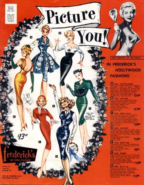 retroeverything:  50ftwoman: Lovely Fredericks Frocks from the 50s. A catalog selling