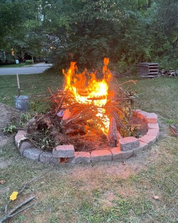 Porn Was a nice night for a fire last night and photos