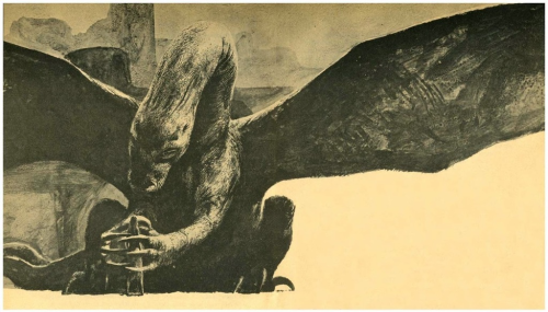 “1967 art by John Schoenherr for a Dragonriders of Pern story by Anne McCaffrey. It was a particular