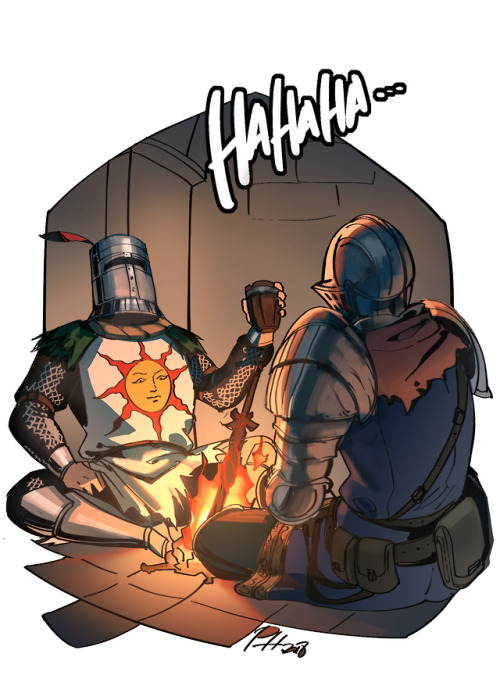 When the chosen undead met Solaire in Anor Londo