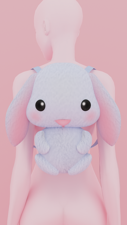 sadlydulcet:bunny backpack ✿new mesh10 colors7000 polysbase game compatiblerecolor ok! don’t i