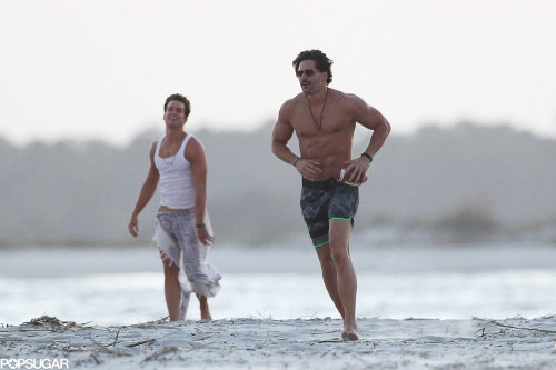  Matt Bomer, Joe Manganiello, Adam Rodriguez on the set of Magic Mike XXL [x] — (more pics of Joe and Adam at the link) 