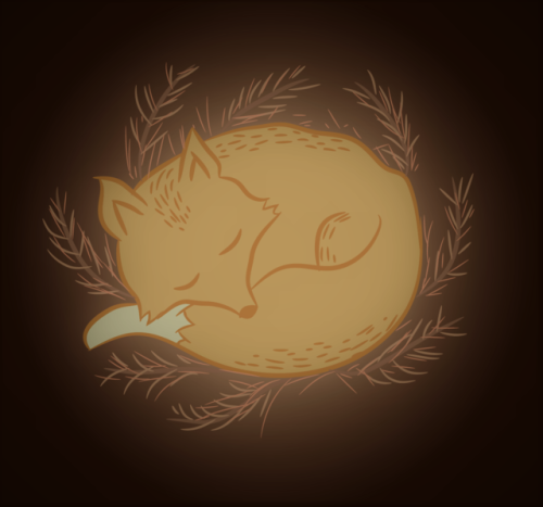 everythingfox:  blackcurrant-jamm:Fox sleeping Very nice :)