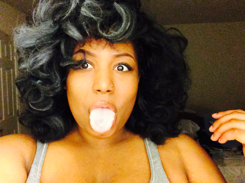 lucidnee:  Half my hair decided to stay gray