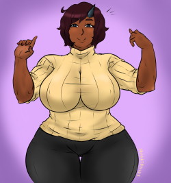 Franktoniusart:  Ogre Mama. Her Name Is Yolanda. She’s Like 8 Feet Tall. 