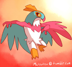 Hawlucha doodle more or less inspired by