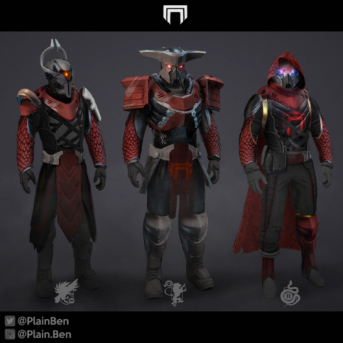 spartanlocke:  “This was a fun little exercise, photobashing some Destiny Armor concepts out o