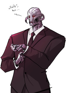 herzspalter:  Ultron in a suit, hi, I like