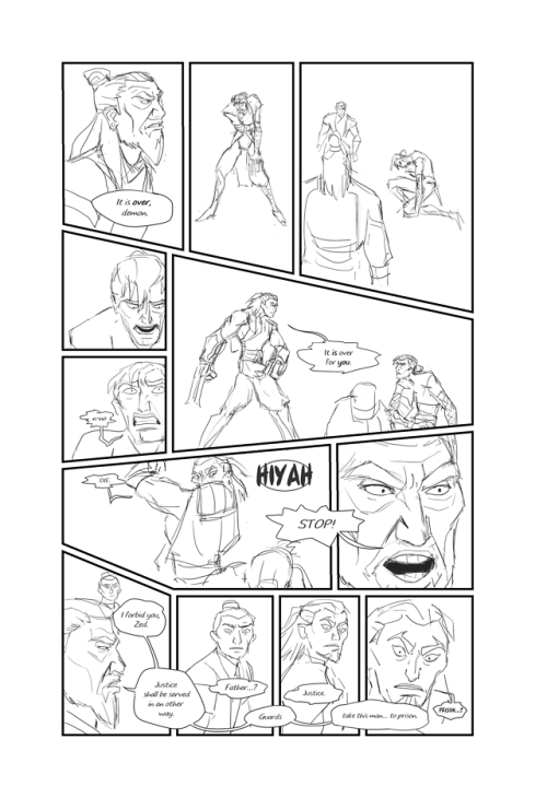 the-artisan-killer: Zine comic, “””””””lineart””””””””” stage - with text in. I won’t post more of t