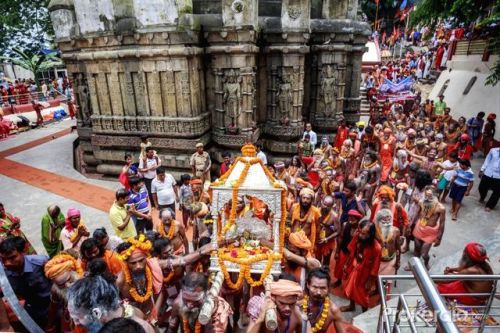 Kamakhya temple procession, Assam