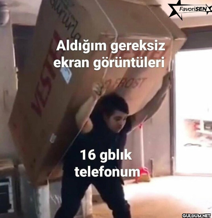 Aldığım gereksiz ekran...