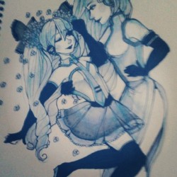 leandraamell:  #negitoro #vocaloid #sketch