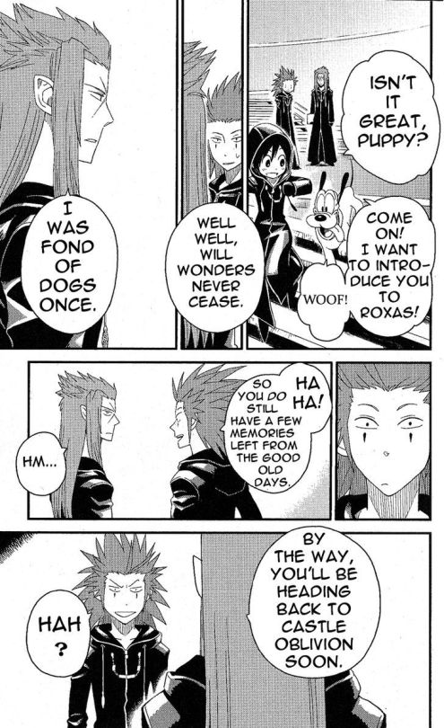 akusaitrash:  flying-with-dragons:  bluewind1246:   I always wondered why and how Mickey’s dog, Pluto was alone in The World That Never Was in Kingdom Hearts 2. It’s because Xion adopted him and took him back to the organization.     Can’t believe