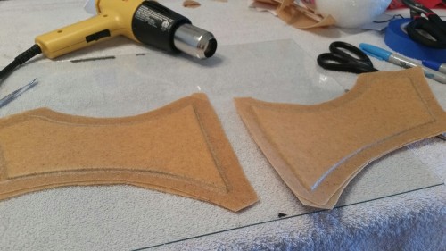 lemondropcosplay:First time working with worbla! Progress for a breast plate for fem version of Fenris. Or Femris. XD
