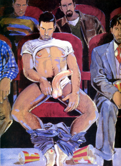 gay-erotic-art:  Kent Neffendorf, born in 1959, is anAmerican homoerotic artist. He lives in Texas and is still working. The art of Kent depicts nude and partially clothed male figures as icons of masculinity and sexuality. The subjects are exhibitionists