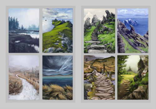 Environment study dump from last month (15 - 50 minutes a sketch). Uh I’ve learned a lot. you 