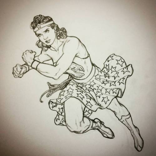davidyardin:I had to do a new sketch to celebrate 75 years of #WonderWoman. I don’t think I’ve drawn