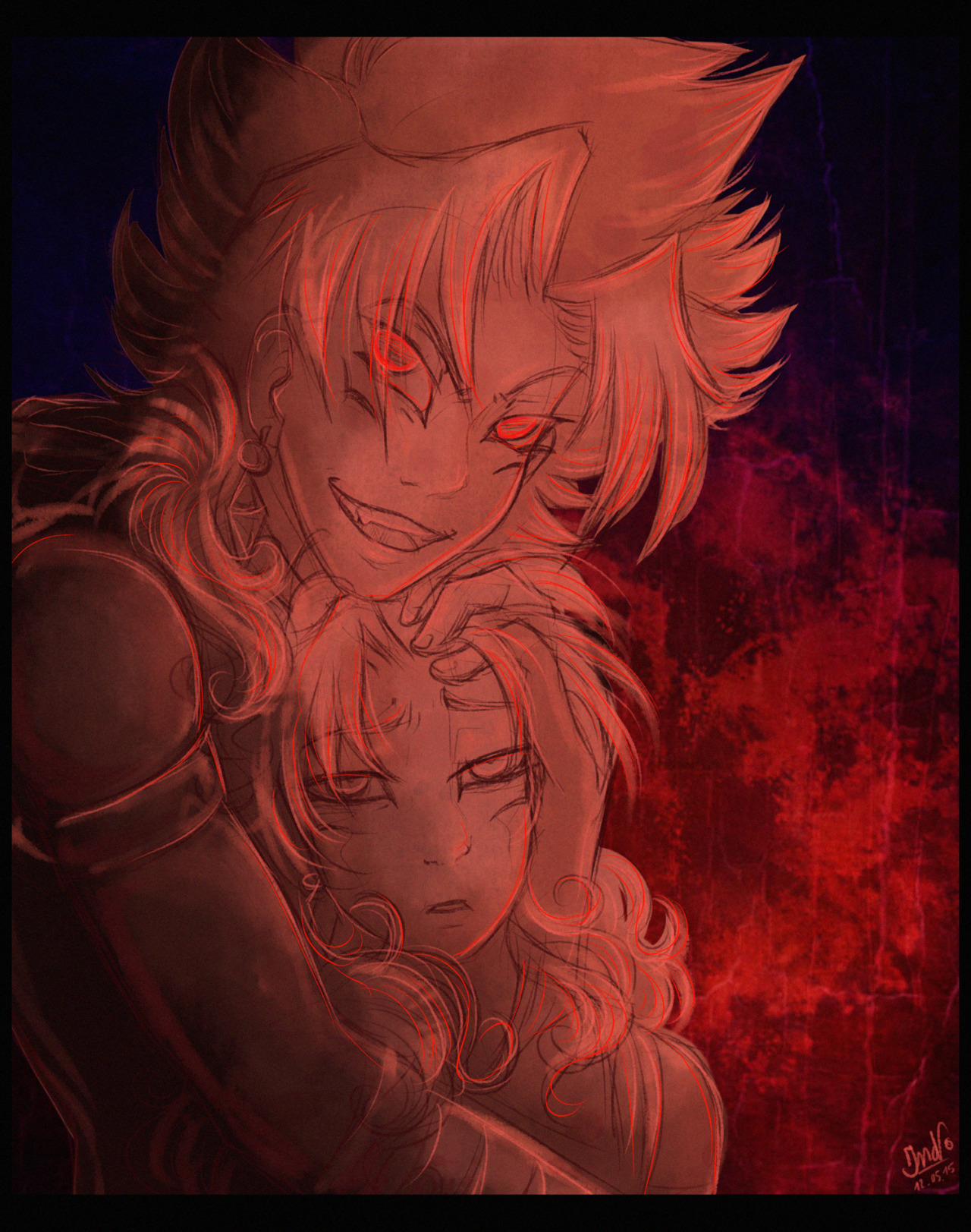 nesuki:  Mariku and Malik - Hellfire