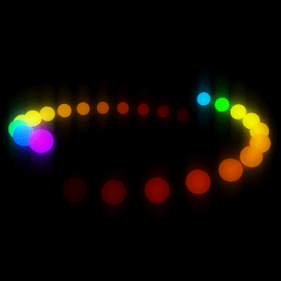 angulargeometry: Rainbow Chase.| #GIF | #DAILY | #C4D |