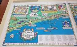 uimapcoll:  uicspecialcollections:  This is a gorgeous illustrated map by Tony Sarg of the Century of Progress World’s Fair, held in Chicago in 1933 and 1934. It’s from the Publications series of our Century of Progress collection, but you can look